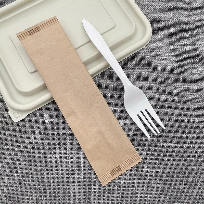 wrapped disposable fork